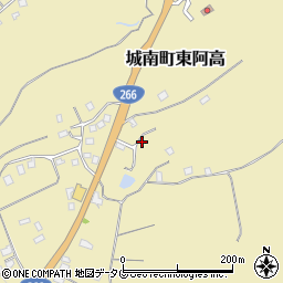 熊本県熊本市南区城南町東阿高757周辺の地図