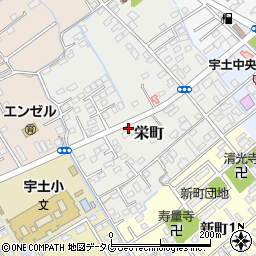 熊本県宇土市栄町244周辺の地図