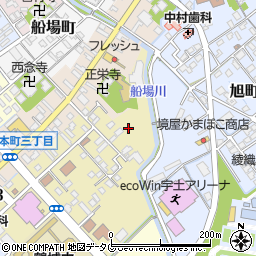 熊本県宇土市新小路町周辺の地図