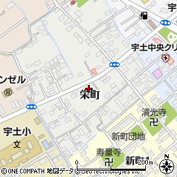熊本県宇土市栄町130-9周辺の地図