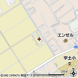 熊本県宇土市椿原町28周辺の地図