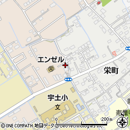 熊本県宇土市高柳町98-11周辺の地図