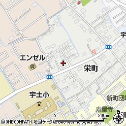 熊本県宇土市栄町238周辺の地図