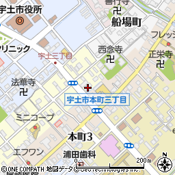 熊本県宇土市新町4丁目21周辺の地図
