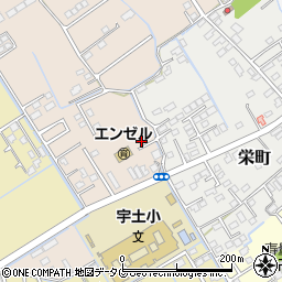 熊本県宇土市高柳町98-1周辺の地図