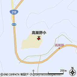 日之影町立高巣野小学校周辺の地図