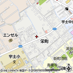 熊本県宇土市栄町246-1周辺の地図