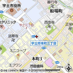 熊本県宇土市新町4丁目17周辺の地図