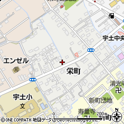 熊本県宇土市栄町248周辺の地図