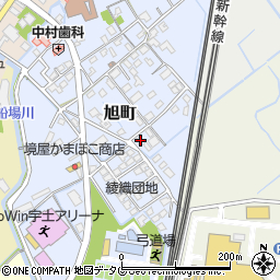 熊本県宇土市旭町296-2周辺の地図