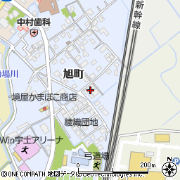 熊本県宇土市旭町296周辺の地図
