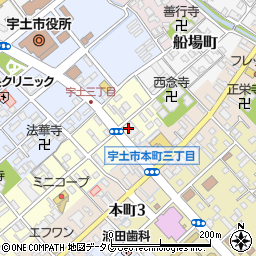 熊本県宇土市新町4丁目16周辺の地図