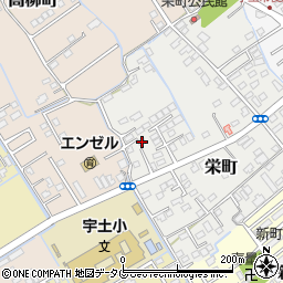 熊本県宇土市栄町238-30周辺の地図