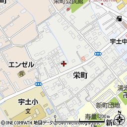 熊本県宇土市栄町238-46周辺の地図