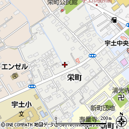 熊本県宇土市栄町134周辺の地図