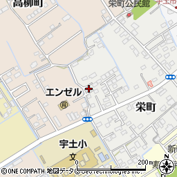 熊本県宇土市栄町256周辺の地図