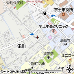 熊本県宇土市栄町6周辺の地図