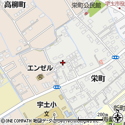 熊本県宇土市栄町255周辺の地図