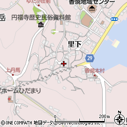 長崎県長崎市香焼町里下1210周辺の地図