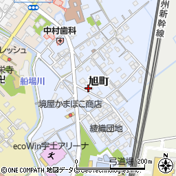 熊本県宇土市旭町166周辺の地図