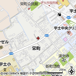 熊本県宇土市栄町164周辺の地図