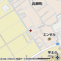 熊本県宇土市高柳町128周辺の地図