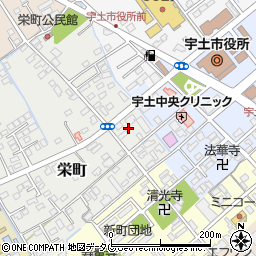 熊本県宇土市栄町13周辺の地図