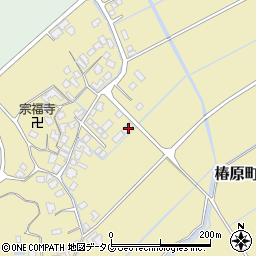 熊本県宇土市椿原町170周辺の地図