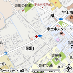 熊本県宇土市栄町156周辺の地図