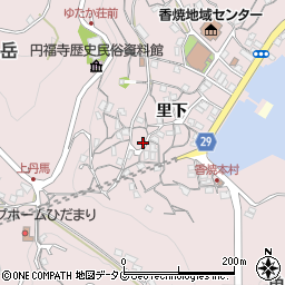 長崎県長崎市香焼町里下1208周辺の地図