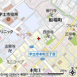 熊本県宇土市新町4丁目40周辺の地図