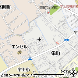 熊本県宇土市栄町260周辺の地図