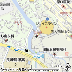 長崎銀行江川支店周辺の地図