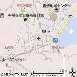 長崎県長崎市香焼町里下1117周辺の地図