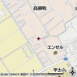 熊本県宇土市高柳町91周辺の地図