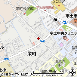 熊本県宇土市栄町154周辺の地図