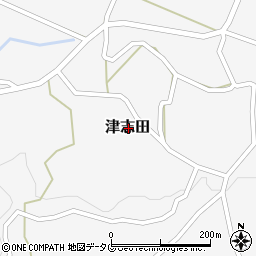 熊本県上益城郡甲佐町津志田周辺の地図