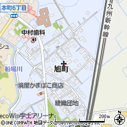 熊本県宇土市旭町198周辺の地図