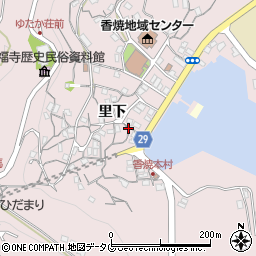 長崎県長崎市香焼町里下周辺の地図