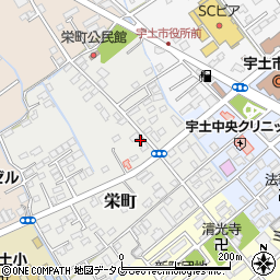 熊本県宇土市栄町147周辺の地図