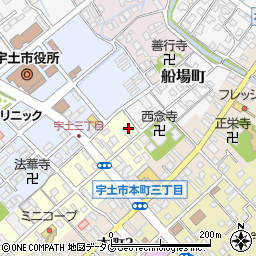 熊本県宇土市新町4丁目33周辺の地図