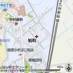 熊本県宇土市旭町206周辺の地図