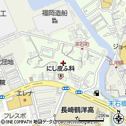 長崎県長崎市末石町周辺の地図