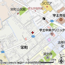 熊本県宇土市栄町19周辺の地図
