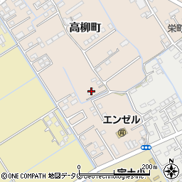 熊本県宇土市高柳町90-4周辺の地図
