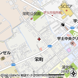 熊本県宇土市栄町113周辺の地図