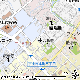 熊本県宇土市船場町72周辺の地図