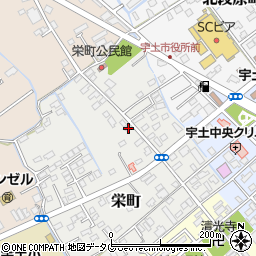 熊本県宇土市栄町108周辺の地図