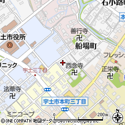 熊本県宇土市船場町69周辺の地図