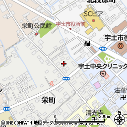 熊本県宇土市栄町26周辺の地図